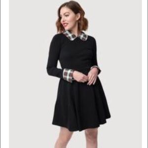Smak Parlour Black and Red Plaid Dress